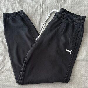 Puma Black Sweatpants with Logo